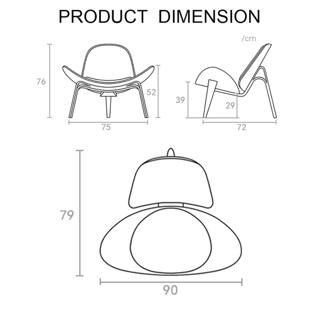 Hans Wegner CH07 Shell Chair, Black & Walnut – DC Concept