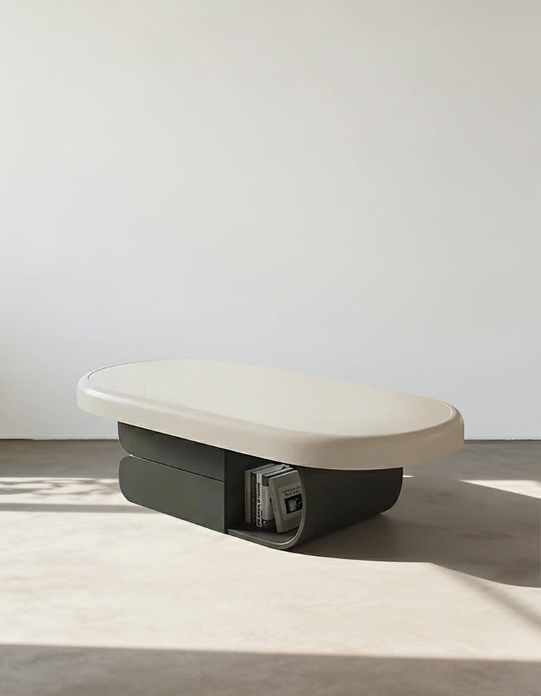Freda Coffee Table, Milky White