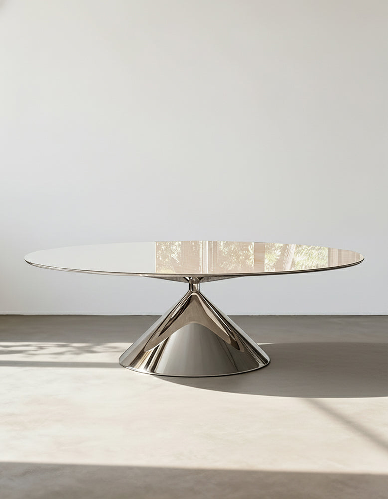 Osim Oval Dining Table, Marble