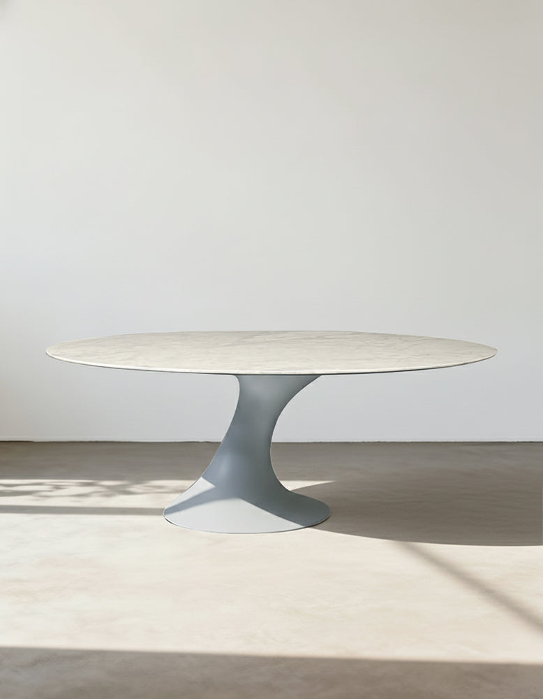 Omer Oval Dining Table, Marble