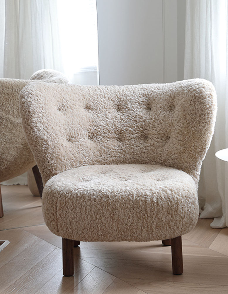 Classical Little Fitz Lounge Chair, Short Hair｜ DC Concept
