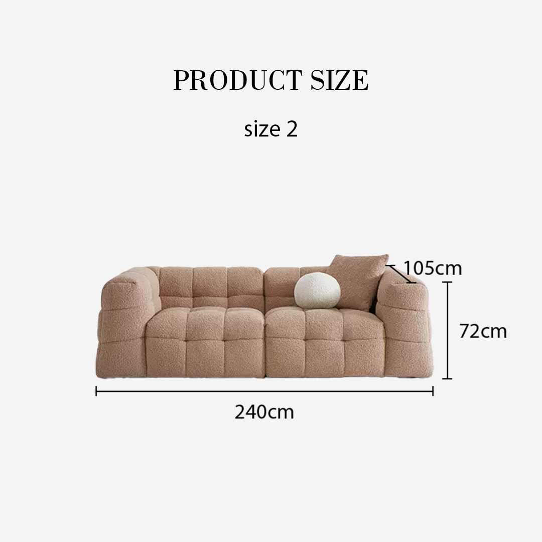 Ikaros Three Seater / Four Seater Cloud Sofa, Boucle