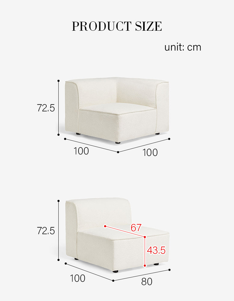 Van Dyke Modular Sofa, Three Seater Corner Sofa