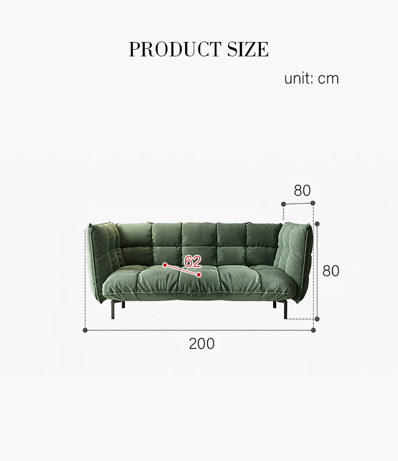 Walker Three Seater Soft Sofa, Linen