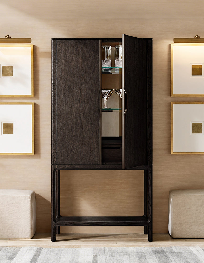 Sethi Wine Sideboard, Solid Wood