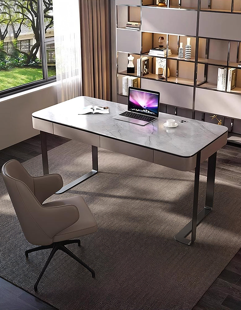 Hanna Office Desk, Sintered Stone