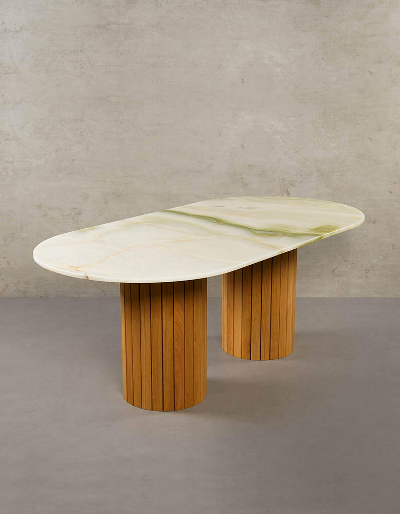 Ionescu Oval Dining Table, Marble