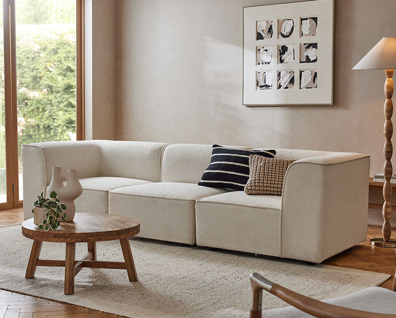 Van Dyke Modular Sofa, Three Seater Corner Sofa