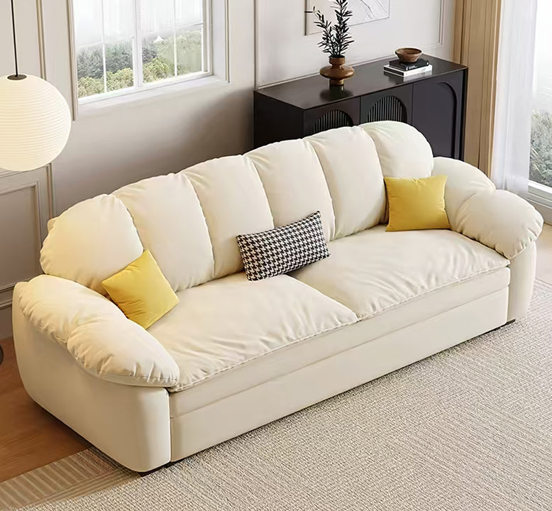 Elias Two Seater Sofa Bed With Storage, Flannette