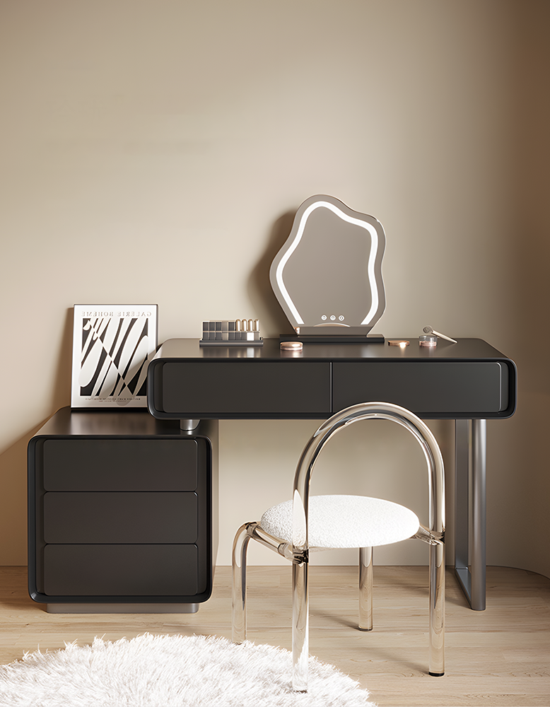 Salome Dressing Table Mirror, Black