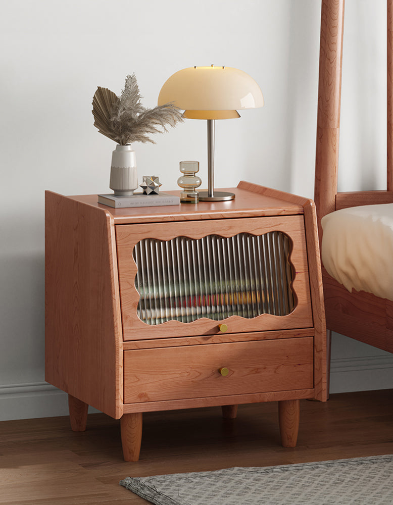 Devin Bedside Table, Solid Wood