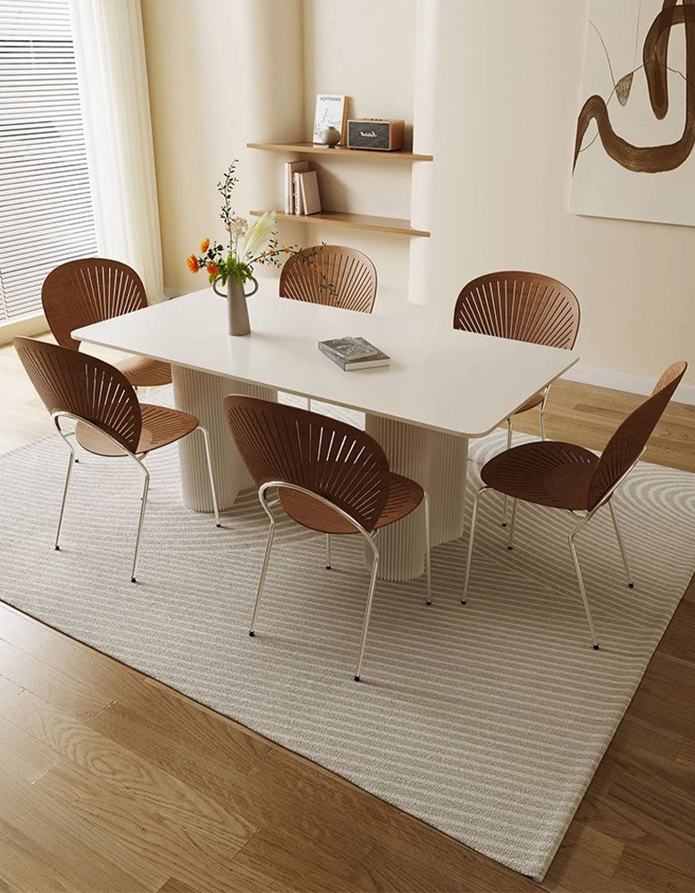 Aiden White Dining Table, Sintered Stone – DC Concept