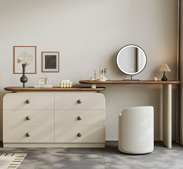 Campbell Dressing Table | Mirrored Drawer Dressing Table | DC Concept