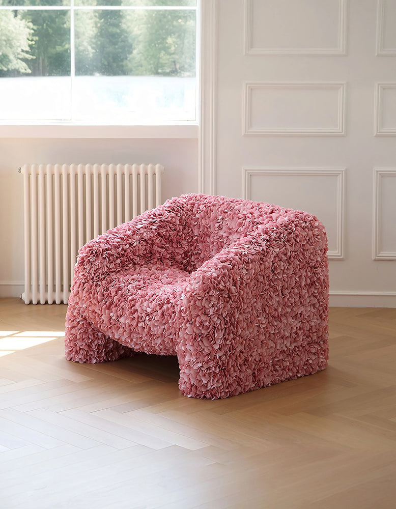 Moller Petal Accent Chair, Pink Armchair