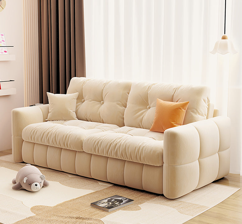 Kim Two Seater Sofa Bed, Suede