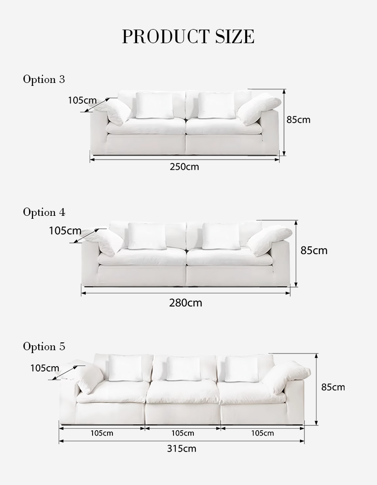 Aidan Two / Three / Four Seater Sofa, Linen