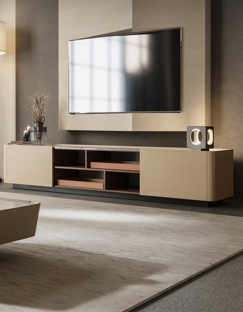 Family-Friendly TV Stand for 65 Inch TVs in White tv stand white color ...
