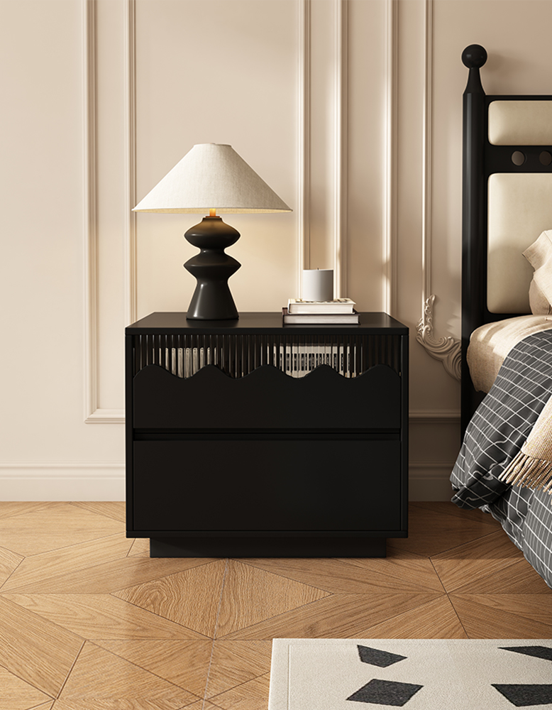 Daphne Bedside Table, Wood