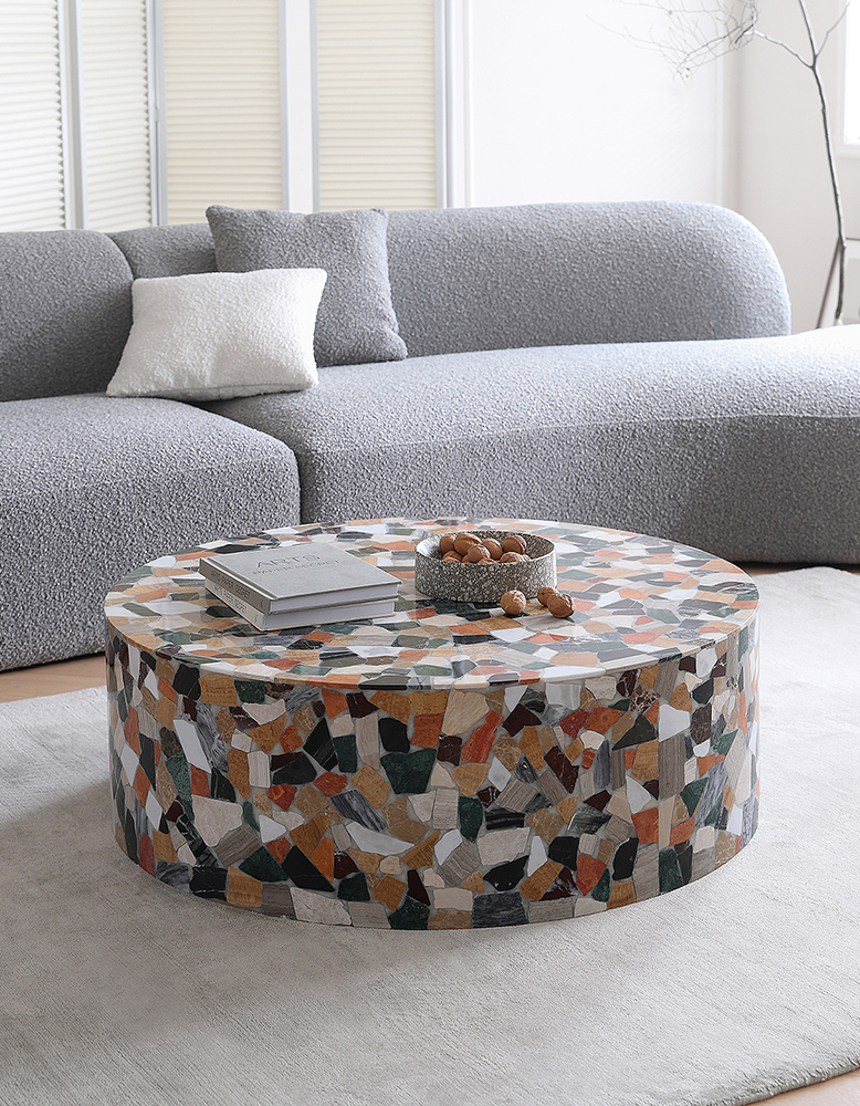 Zahra Modern Coffee Table, Marble