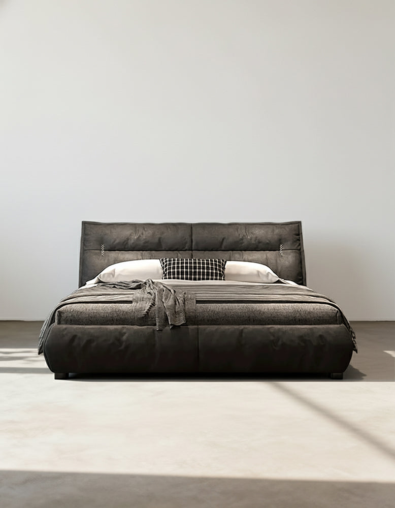 Raj King Size, Super King Size Bed With Storage, Dark Grey