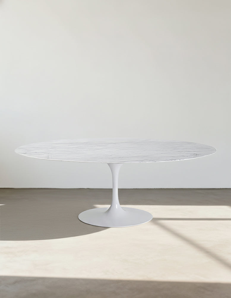 Masuda Oval Dining Table, Marble