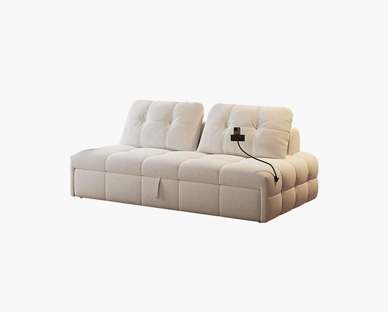 Ivanov Two Seater Sofa Bed, With Side Smart Phone Holder