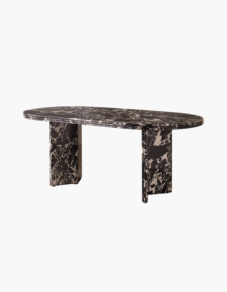 Rosaline Marble Dining Table, Oval