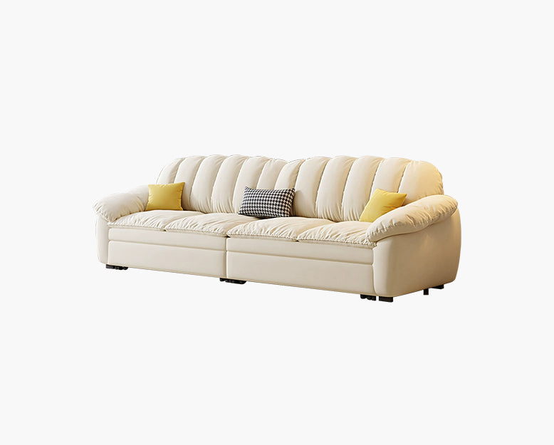 Elias Two Seater Sofa Bed With Storage, Flannette