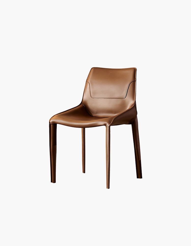Rinaldi Modern Dining Chair, Real Leather