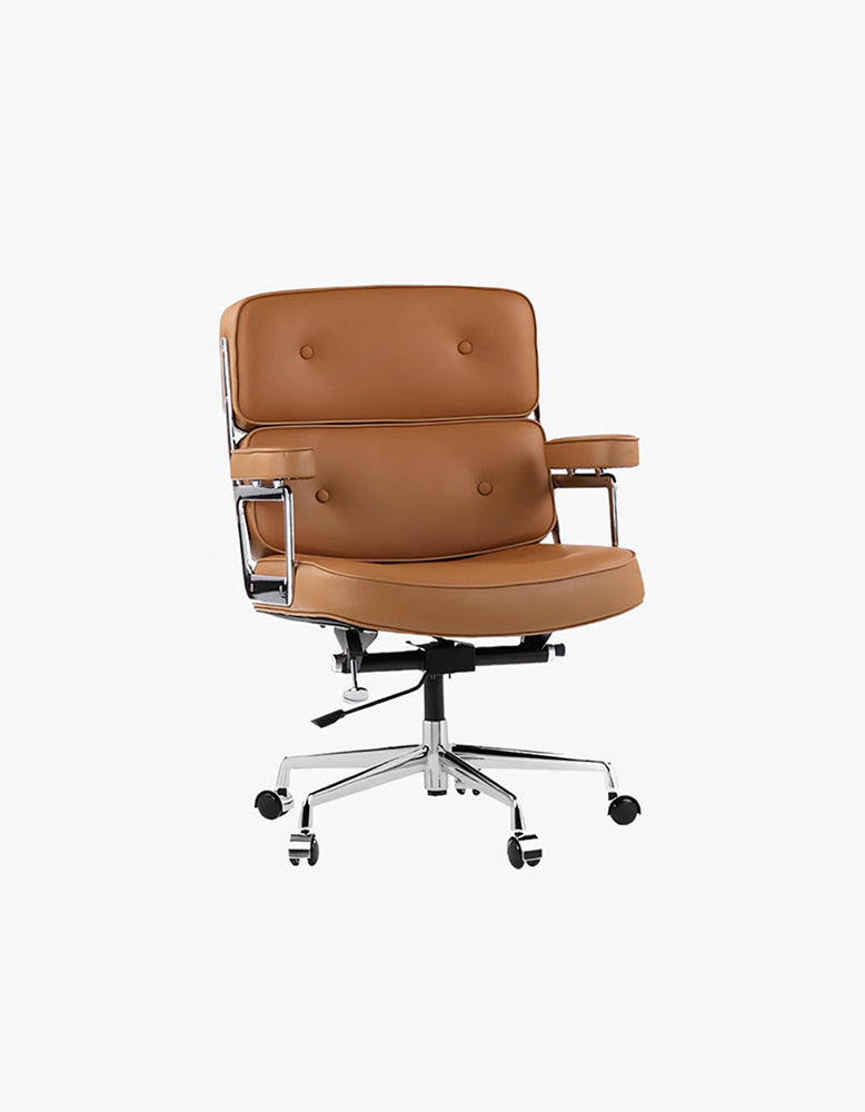 Classic LO8 Executive Office Chair - Tan Brown Leather