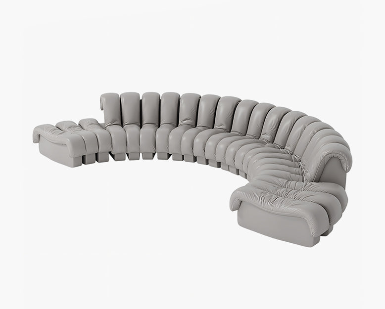 Robinson Four Seater, Five Seater Sofa, Piano Key Curved Sofa