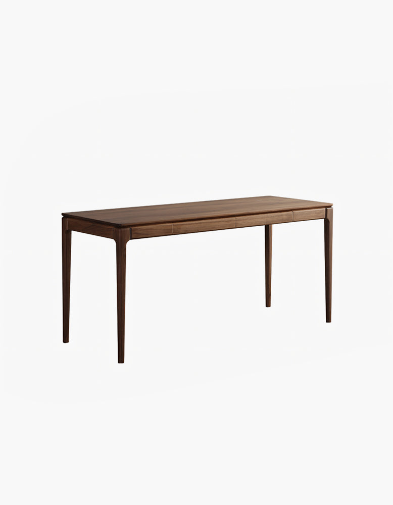 Boucher Office Desk With Storage, Solid Wood