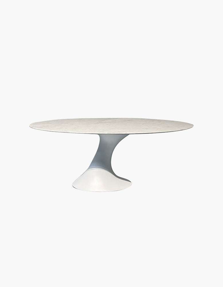 Omer Oval Dining Table, Marble