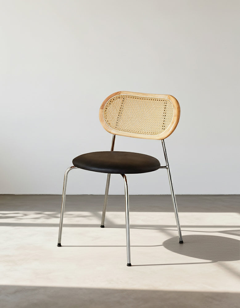 Luna Rattan Dining Chair, Oak