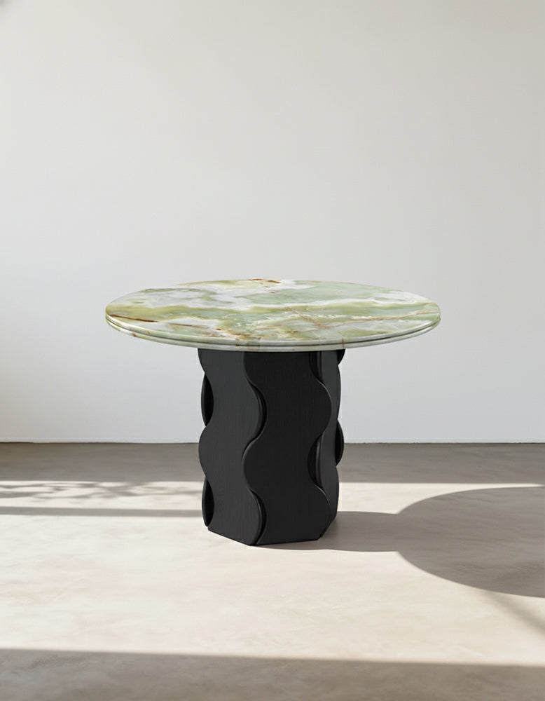 Quintero Dining Table Round, Marble Or Travertine