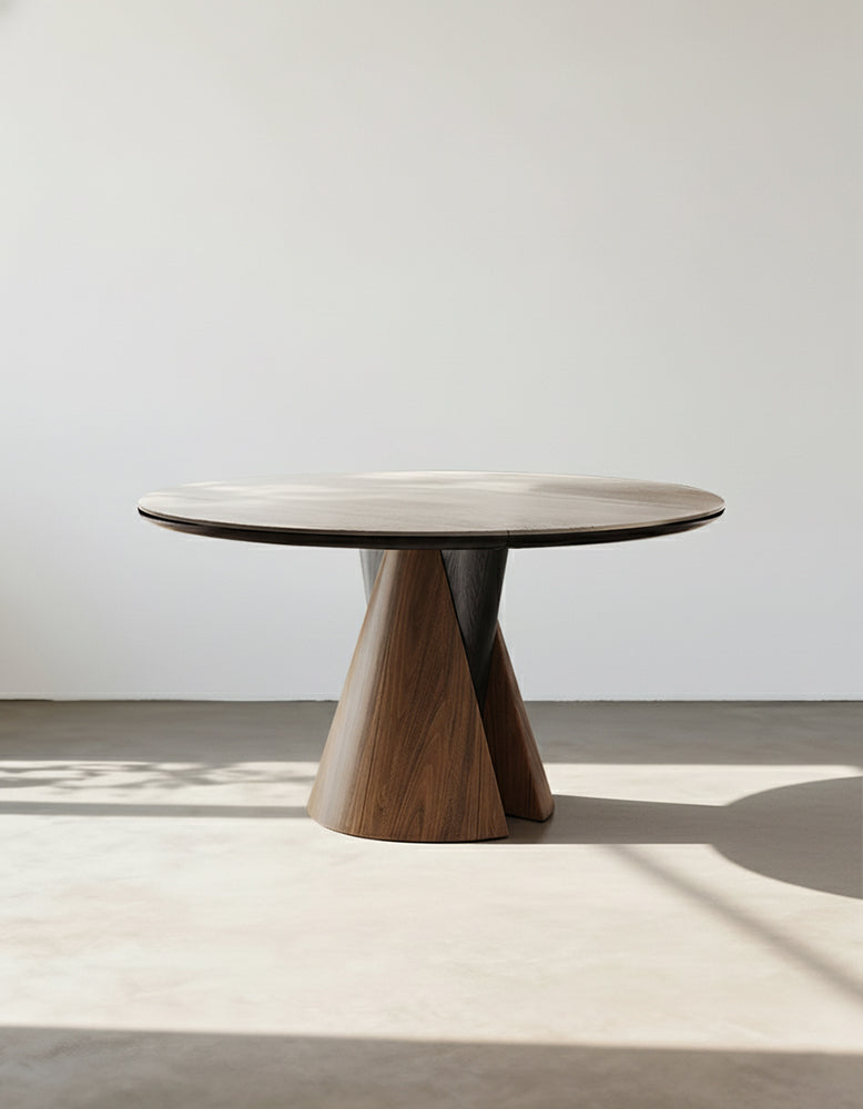 Becerra Foldable Round Dining Table, Wood