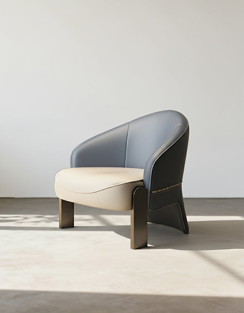 Pappas Livining Room Armchair, Real Leather