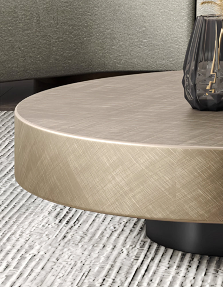 Gold Nesting Coffee Table, With Black Side Table