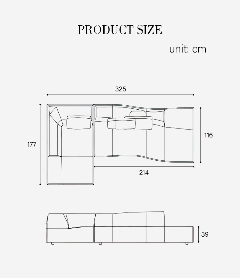 Guzman Three Seater, Four Seater Corner Sofa, Curved Sofa