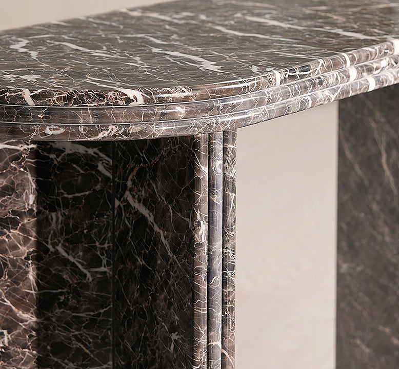 Midnight Luxe Console Table, Marble