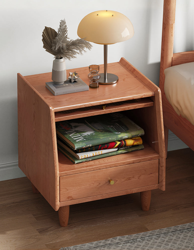 Devin Bedside Table, Solid Wood