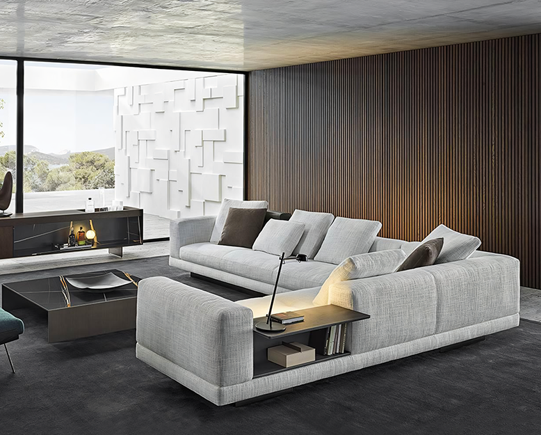 Ndiaye Corner Sofa, L Shape Sofa With Storage, Modular Sofa