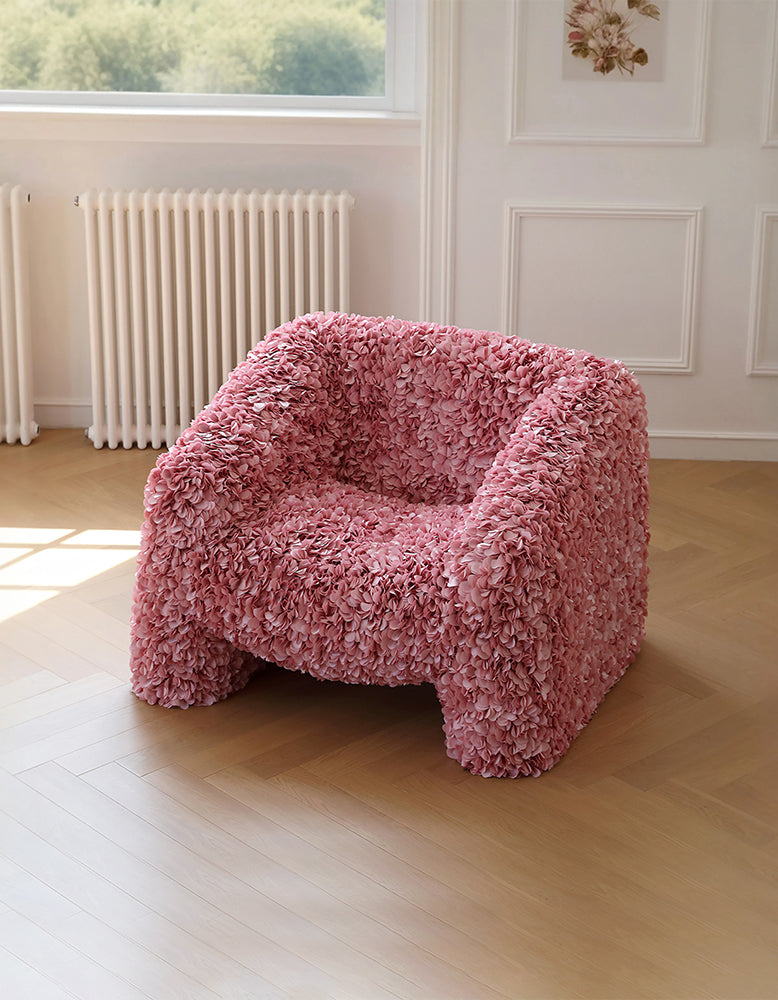 Moller Petal Accent Chair, Pink Armchair