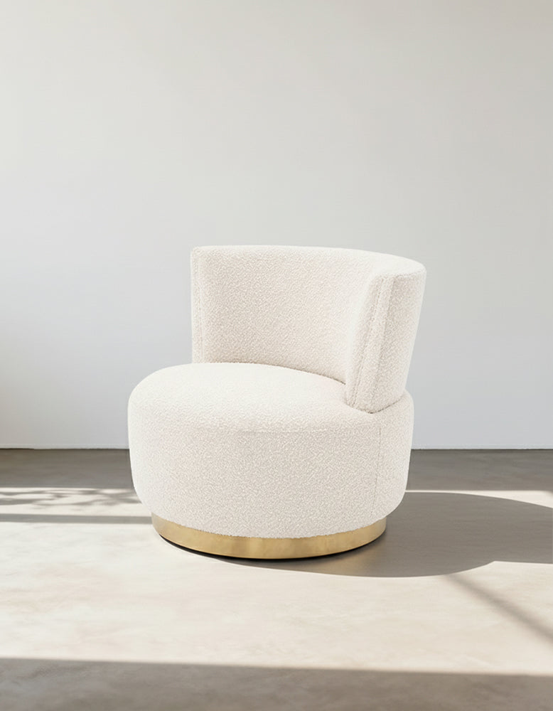 A532 Boucle Lounge Chair, Display (with scratches on the base)