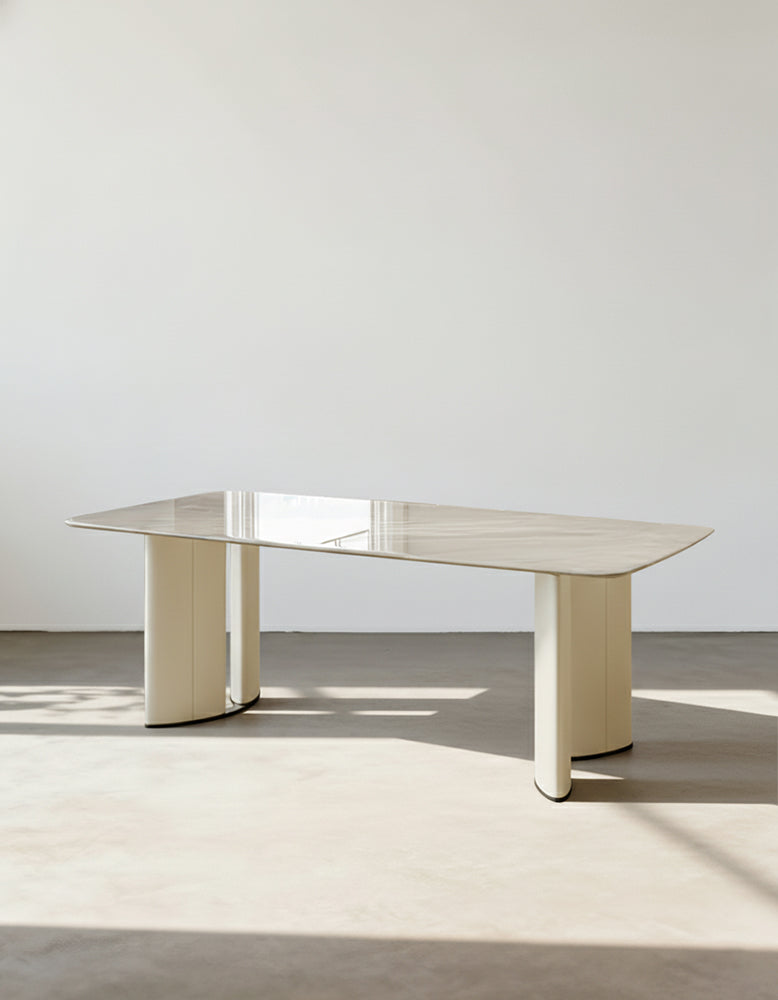 Felicia Dining Table, Marble