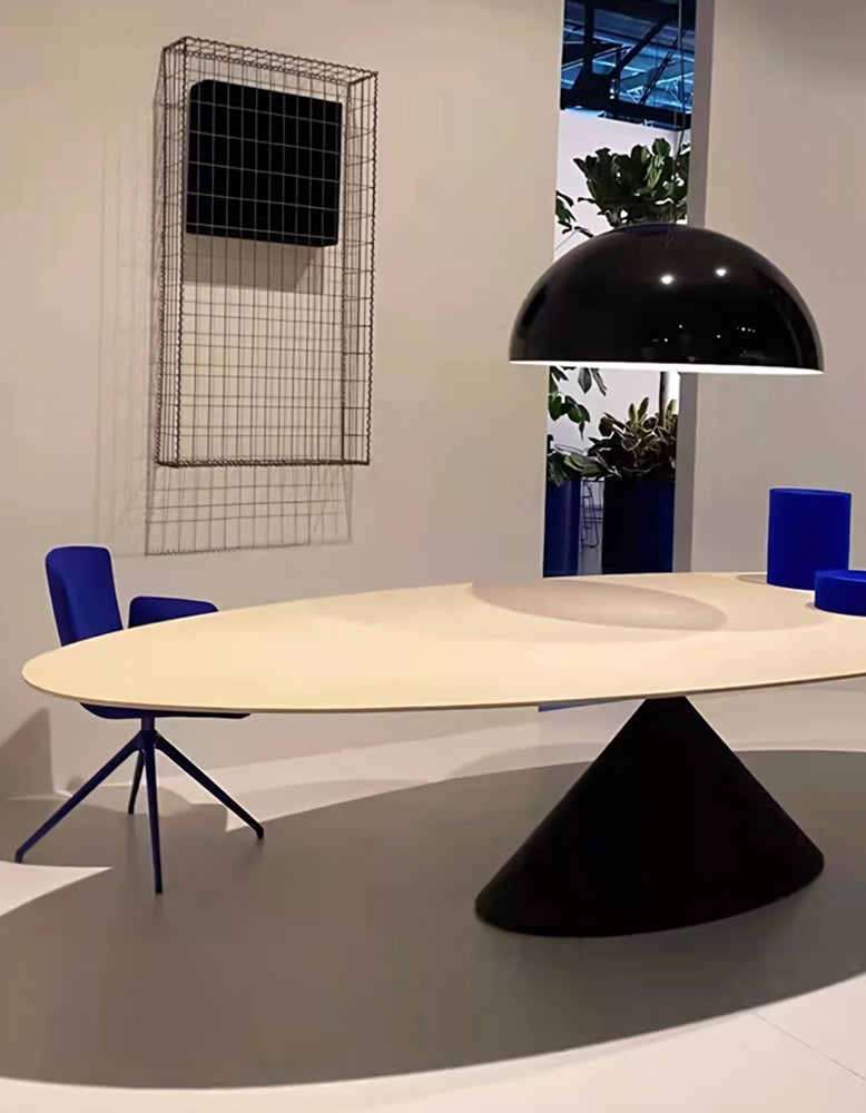 Osim Oval Dining Table, Marble