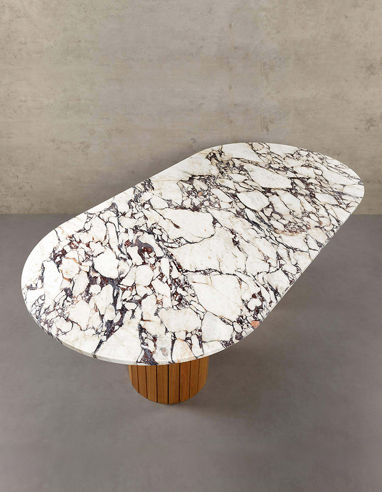 Ionescu Oval Dining Table, Marble