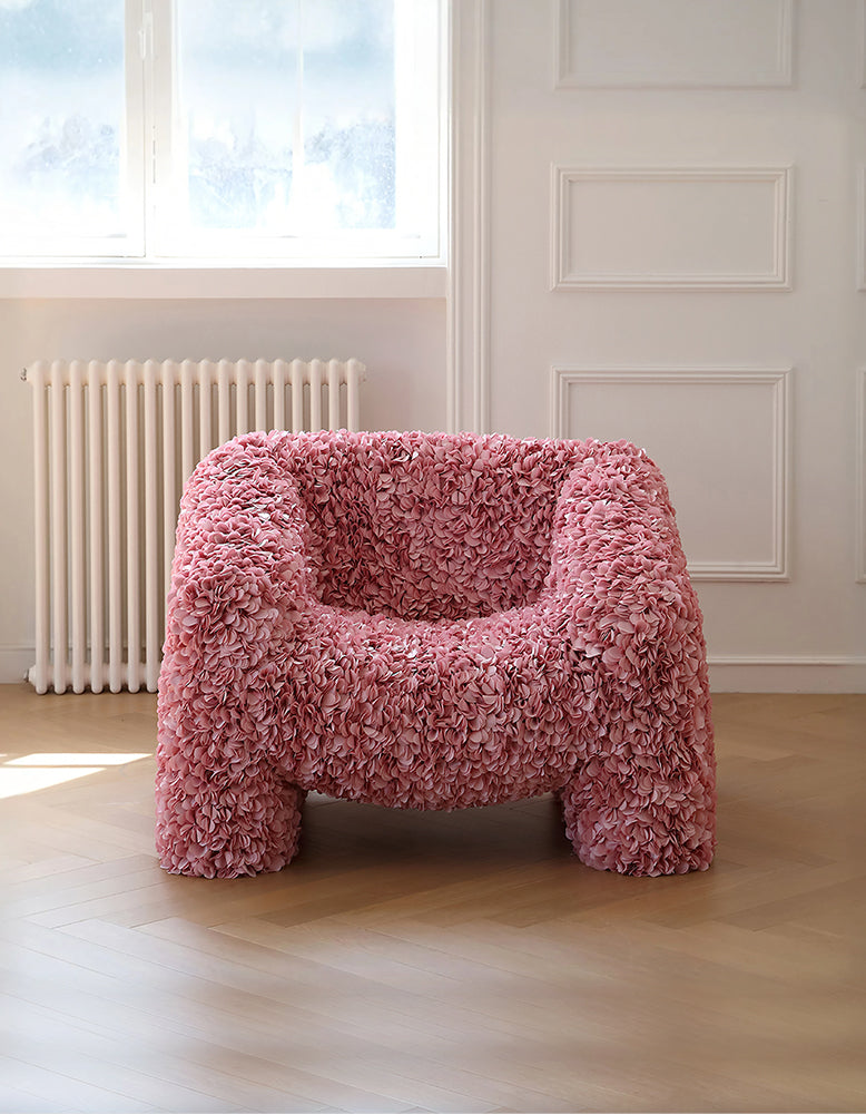 Moller Petal Accent Chair, Pink Armchair