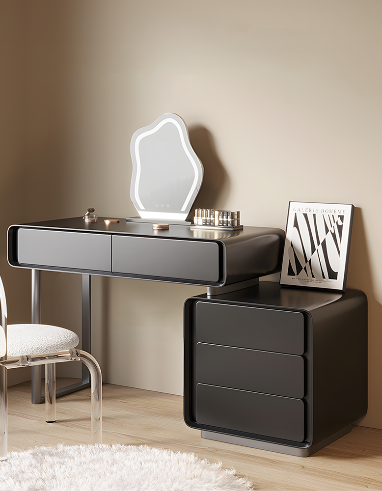 Salome Dressing Table Mirror, Black