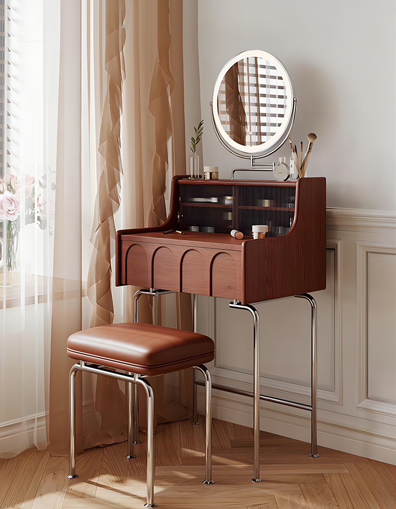 Luciana Slimline Dressing Table With Mirror